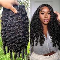 Extensions de Cheveux Bouclés Birmans Vierges Non Traités, 28-30 Pouces, 1, 3 ou 4 Paquets, avec Boucles Spirales aux Extrémités 2
