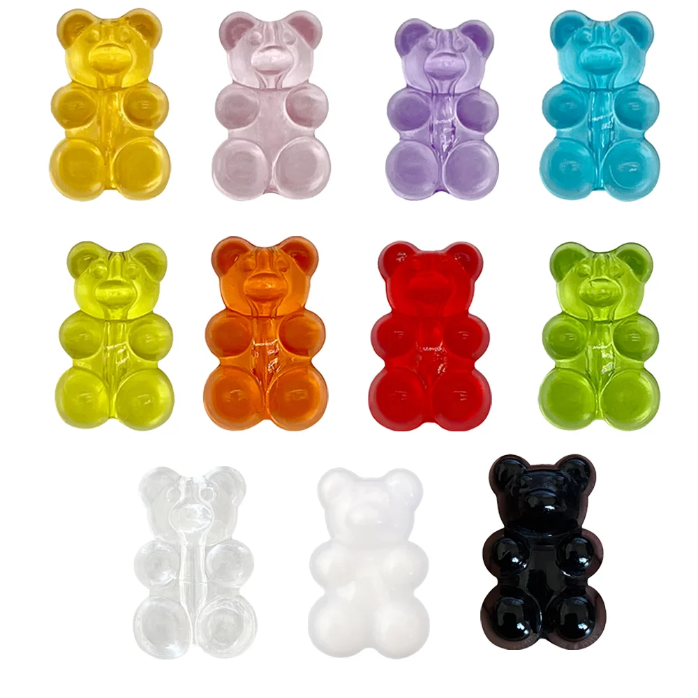 Shoe Charms 1Pcs Gummy Bears Accessories Woman Designer Ornaments Shoe Decorations Pins
