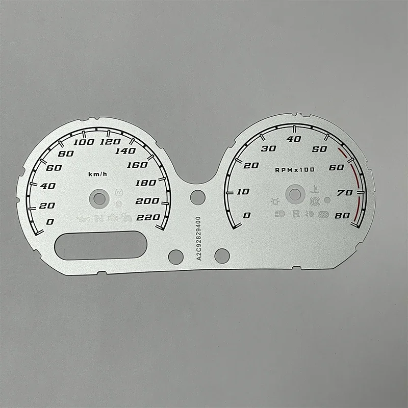 Adesivo Corno Del Diavolo Con Strass Per Cruscotto Auto, Contagiri, Volante, Decorazione Interna Auto, Bianco/rosso