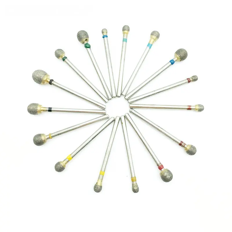 Diamond Burs 67 Sizes 2.35mm Fully Sintered Extremely Durable Grind or Polish Smoothly for Metal/Stone/Dental/Nail