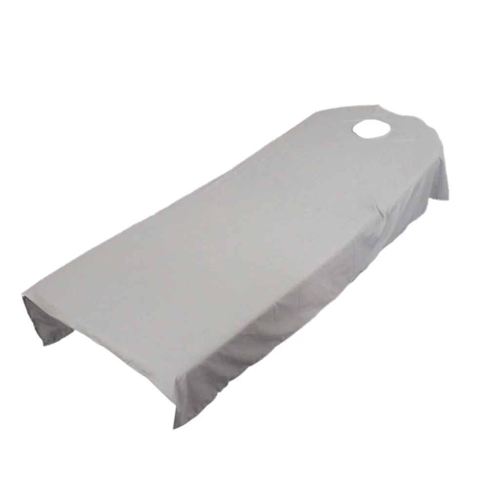 Home Use Wrinkle Resistant Bed Sheet Salon Massage SPA Microfiber Comfortable Simplicity Softness Machine Washable 6