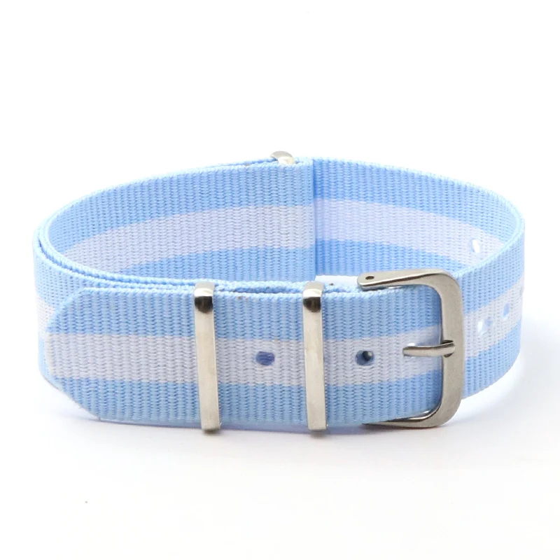 Nylon Army Sports Black Watch Strap with Belt Buckle