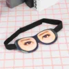 Creative Funny Glasses Eye Eyeshade 3D Stereoscopic Spoof Sleeping Eyeshade for Home Travel Outdoor Pretend to be Graceful 5