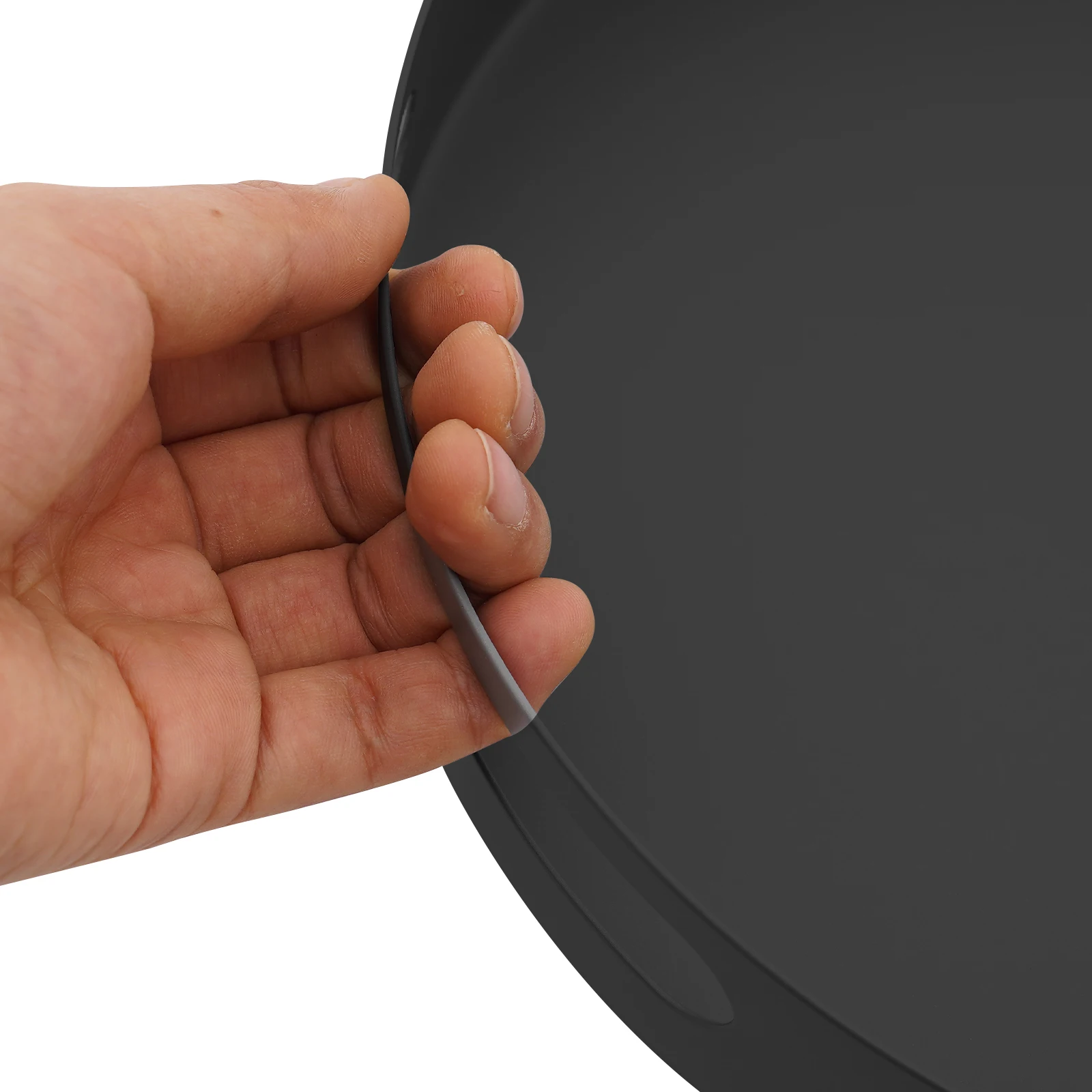 360 ° Drehbarer Gewürzständer aus Kohlenstoffstahl, rutschfester Drehteller, Küchenorganisator für Gewürze, Kosmetik, Badezimmerbedarf – Detail 2