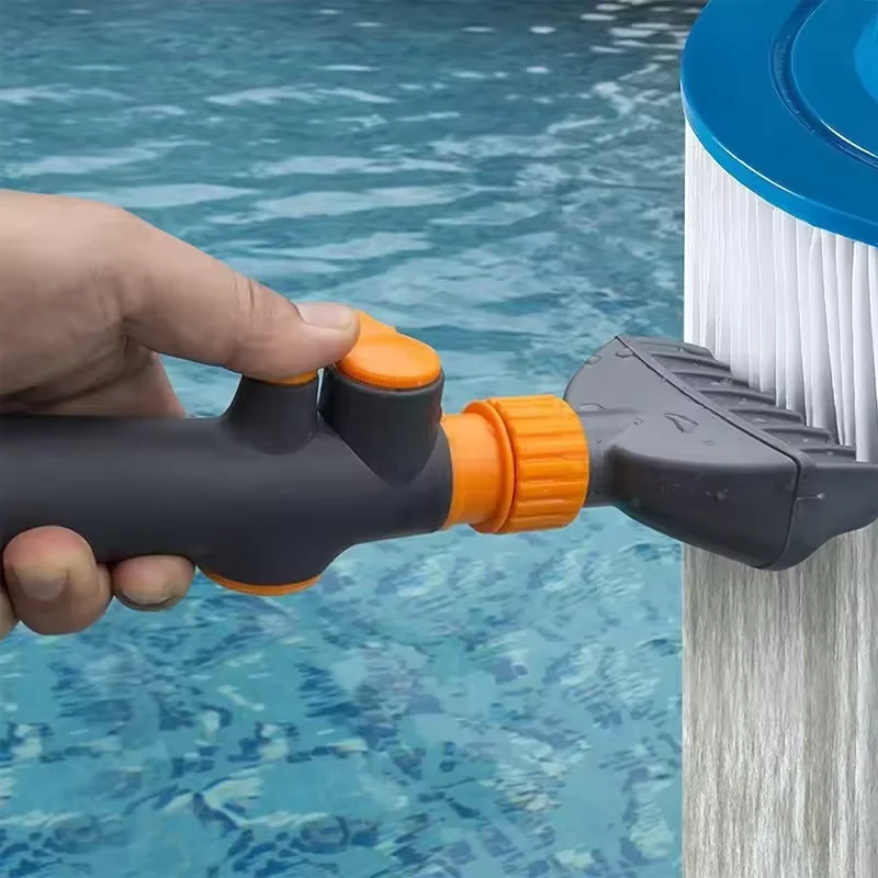 Filter Cleaner for hot tub & Pool Cartridge Filter, Garden Hose Connector Compatible Pool Filter Cleaner - 1 Pc