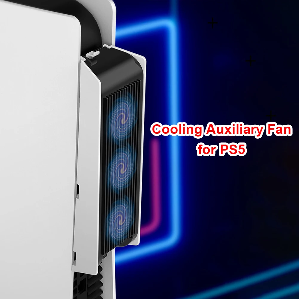 Efficient Cooling Fan for PS5 Game Console Radiators With 3 External Fan Cooler System Station for Sony Playstation 5 Console cooling fan gaming cooling fan