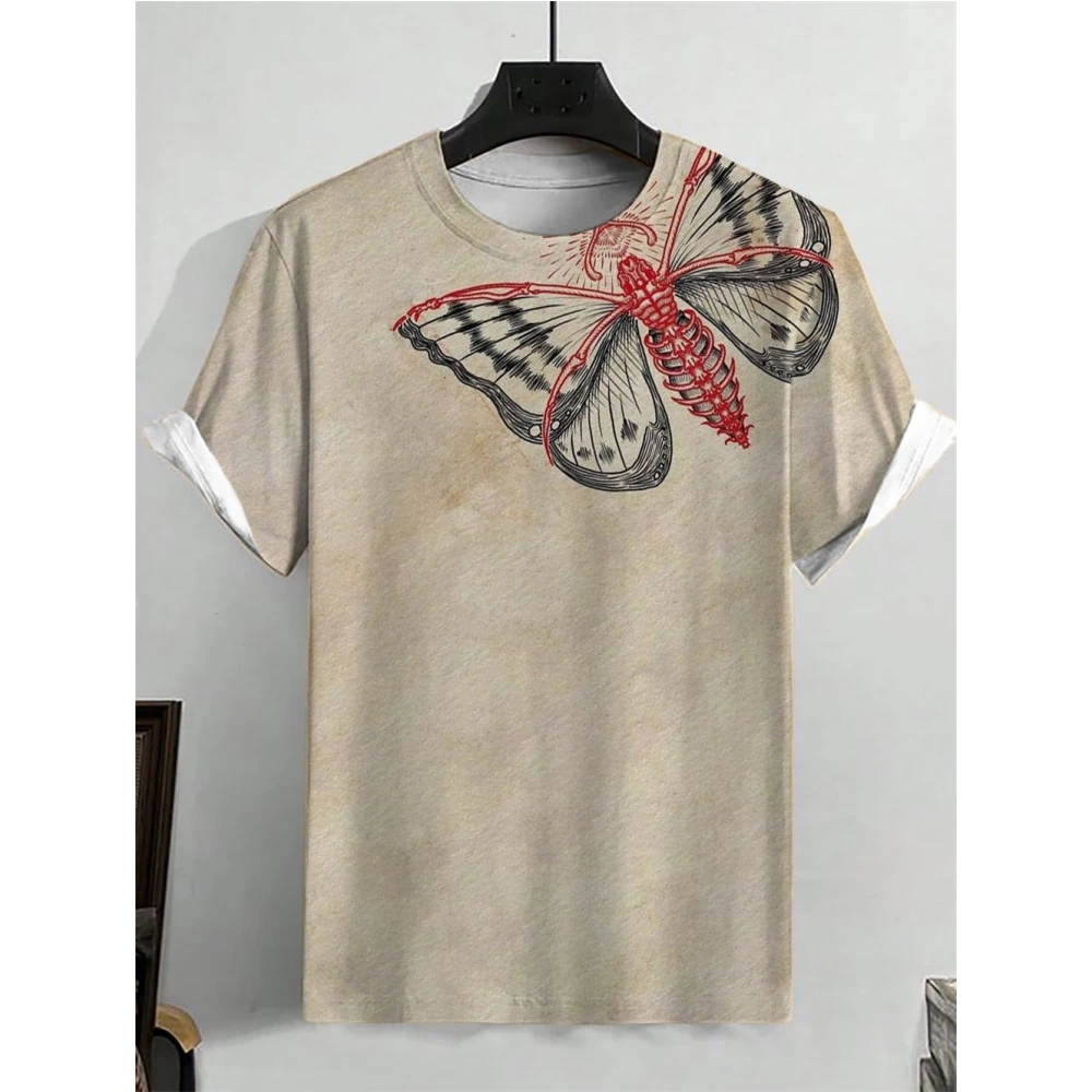 

Animal Men's T-Shirt Casual Fashion 3d Print Short Sleeved Summer Retro T-Shirt For Men Clothing Street Breathable T Shirt Top
