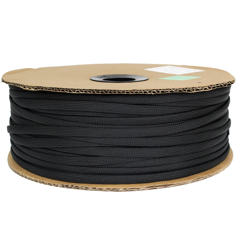 Description Picture 6 of item5M/10M Insulated Braid cable Sleeve 10/12/16/20/25mm PET Cable protector Wire Gland Protection Cable Sleeving Shrink Tubing