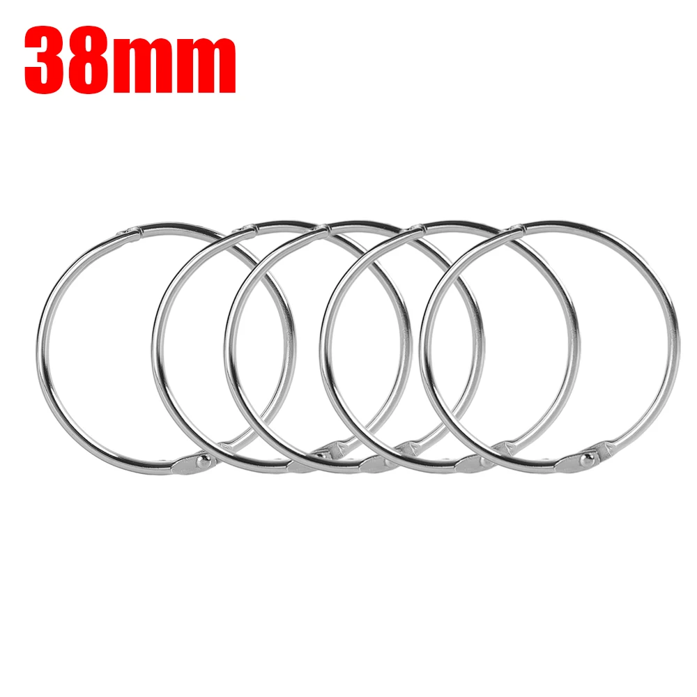 10 Pcs Reliures à Feuilles Mobiles, Anneaux De Reliure Anneaux De Livre