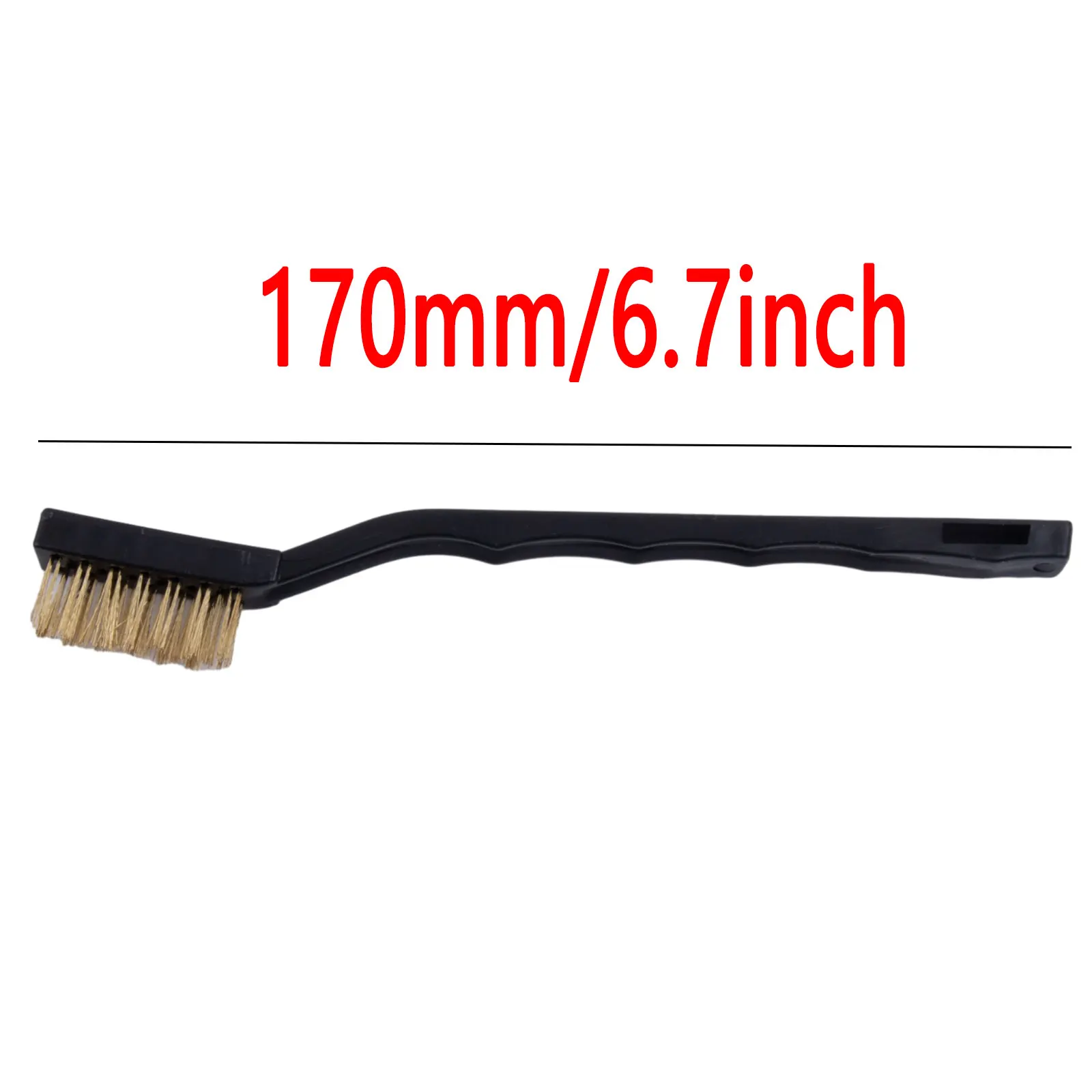 

Cleaning Brush Brass Wire Brushes 17cm Brass Wire Brushes Cleaning Welding Slag Plastic Handle Rust-Remover Tool
