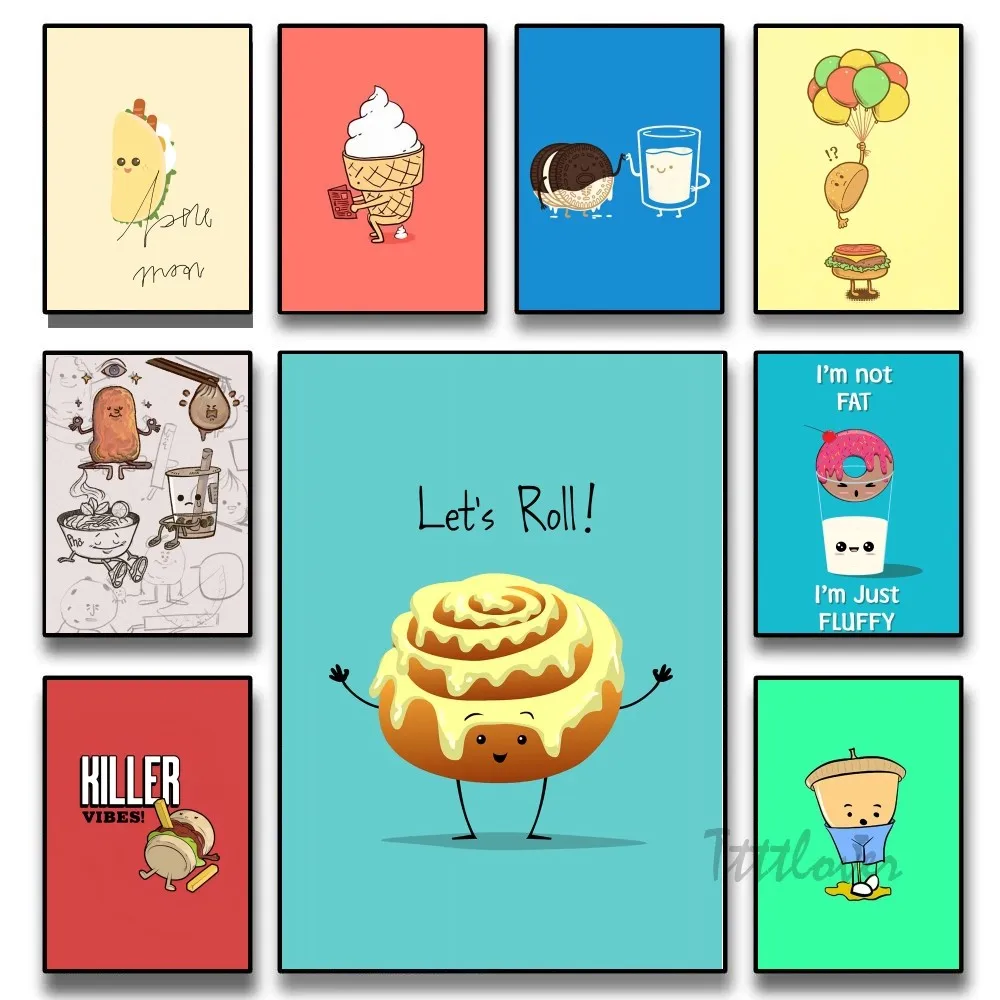 

Lovely Food Poster Paper Print Home Living Room Bedroom Bar Restaurant Cafe Art Painting Decoration