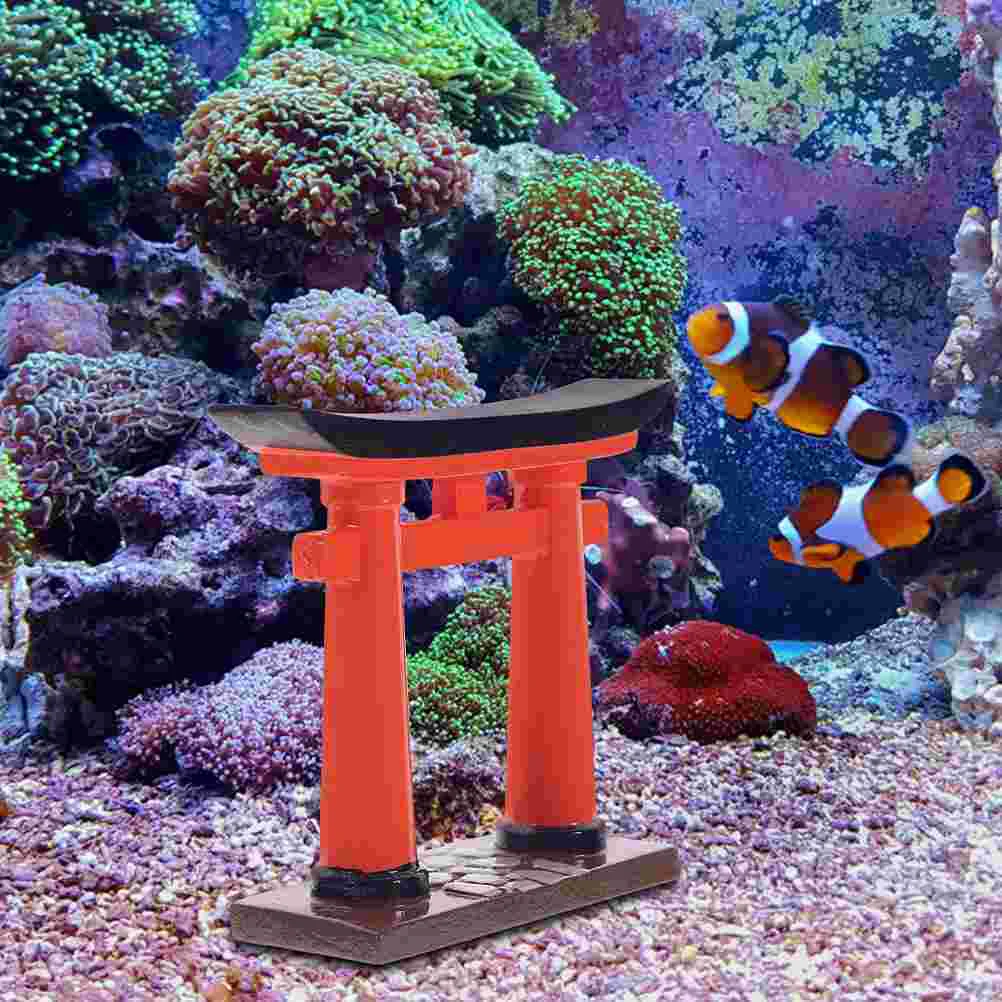 

Japanese Torii Gate Model Simulation Torii Statue Decor Miniature Torii House Model Decor Sandtable Micro Landscape Props