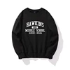 Cozy Long Sleeve Hoodie with Stranger Things Print Unisex Casual Sweatshirt Comfortable and Stylish for Relaxing or Daily Wear 1