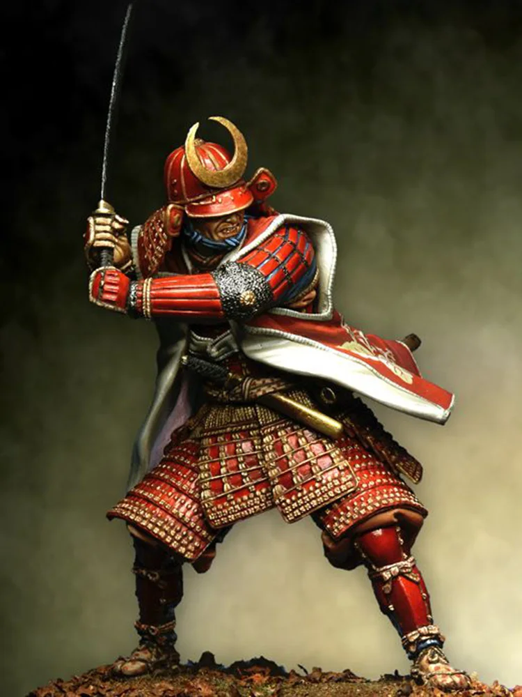 

1/18 90mm ancient warrior stand with sword and base Resin figure Model kits Miniature gk Unassembly Unpainted