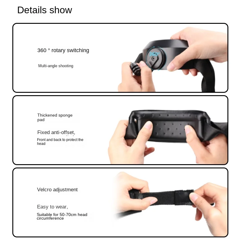 Support sangle poitrine pour DJI Action, vue de dos montrant les sangles de fixation