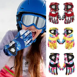 Girls Boys Winter Warm Gloves Professional Waterproof Ski Gloves Snow Kids Windproof Skiing Snowboard Gloves Riding Gloves