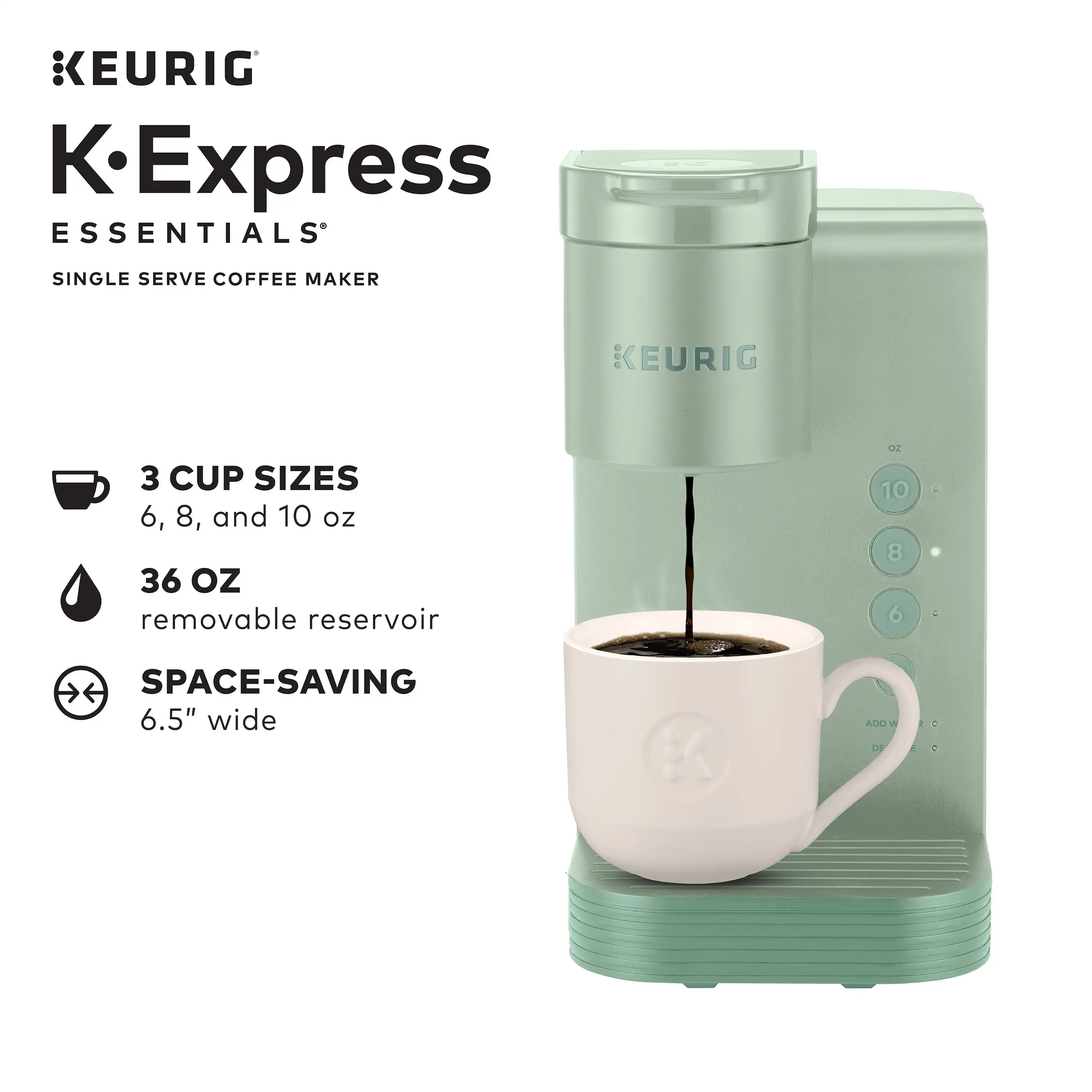 K-Cafe Essentials Single Serve K-Cup Pod Coffee, Latte and Cappuccino  Maker, Black - AliExpress