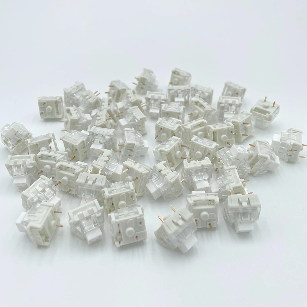 Interruptor de Teclado Mecânico Personalizado Kailh Box Clicky Box Branco Faça Você Mesmo Compatível com Cherry mx Smd 3pin Switches Atacado