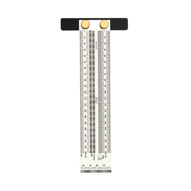 High-Precision Scale Ruler T-Type Hole Ruler Stainless Woodworking Scribing Mark Line Gauge Carpenter Measuring Tool