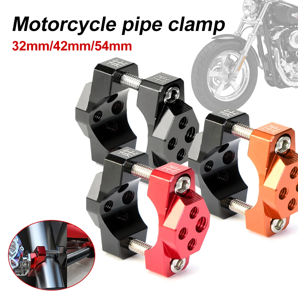 

Motorcycle Bracket 32mm/42mm/54mm Bumper Bracket Spotlight Bracket Auxiliary Clamping Handlebar Bracket Motorcycle Accessories