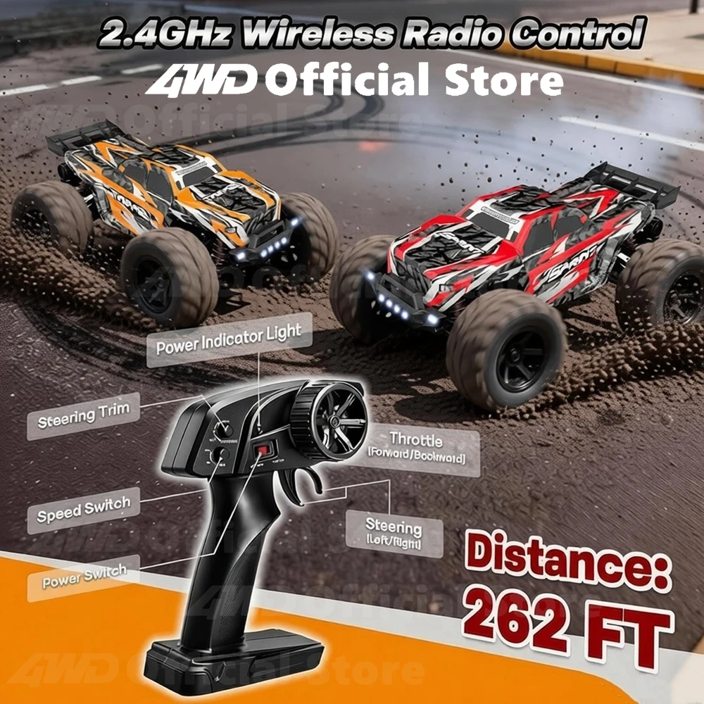 Buggy RC 4WD 2.4GHz Voiture Tout Terrain avec 1 ou 2 Batteries
