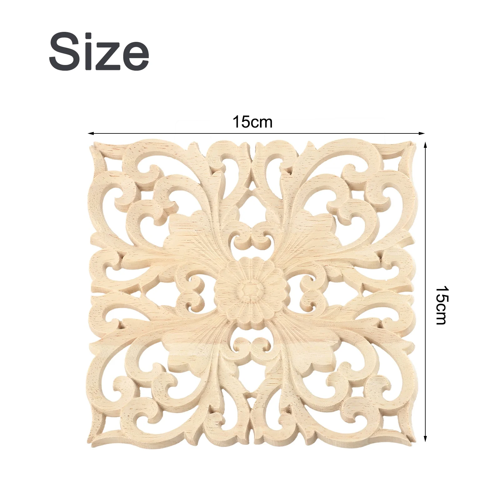

Wood Applique Woodcarving Decal Home Decoration Wood Carving Onlay Wood Miniature Corner Applique Door Cabinets