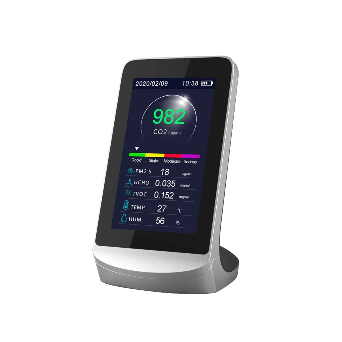 WIFI Air Quality Detector, High Sensitivity TVOC Quality Monitor CO2 Carbon Dioxide Sensor Analyzer Meter