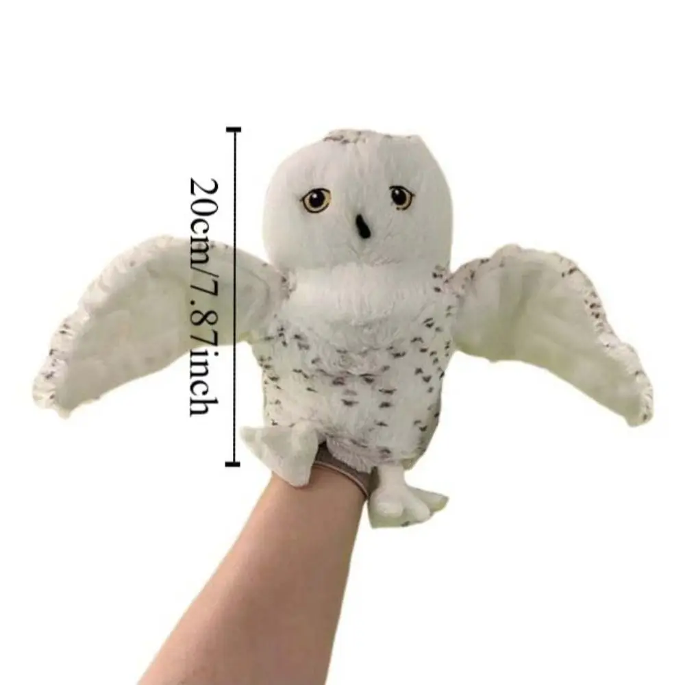 Simulated Owl Hand Puppet Hand Finger Educational Plush Story Puppet Cartoon Kawaii Dolls Stuffed Owl Toy For Children