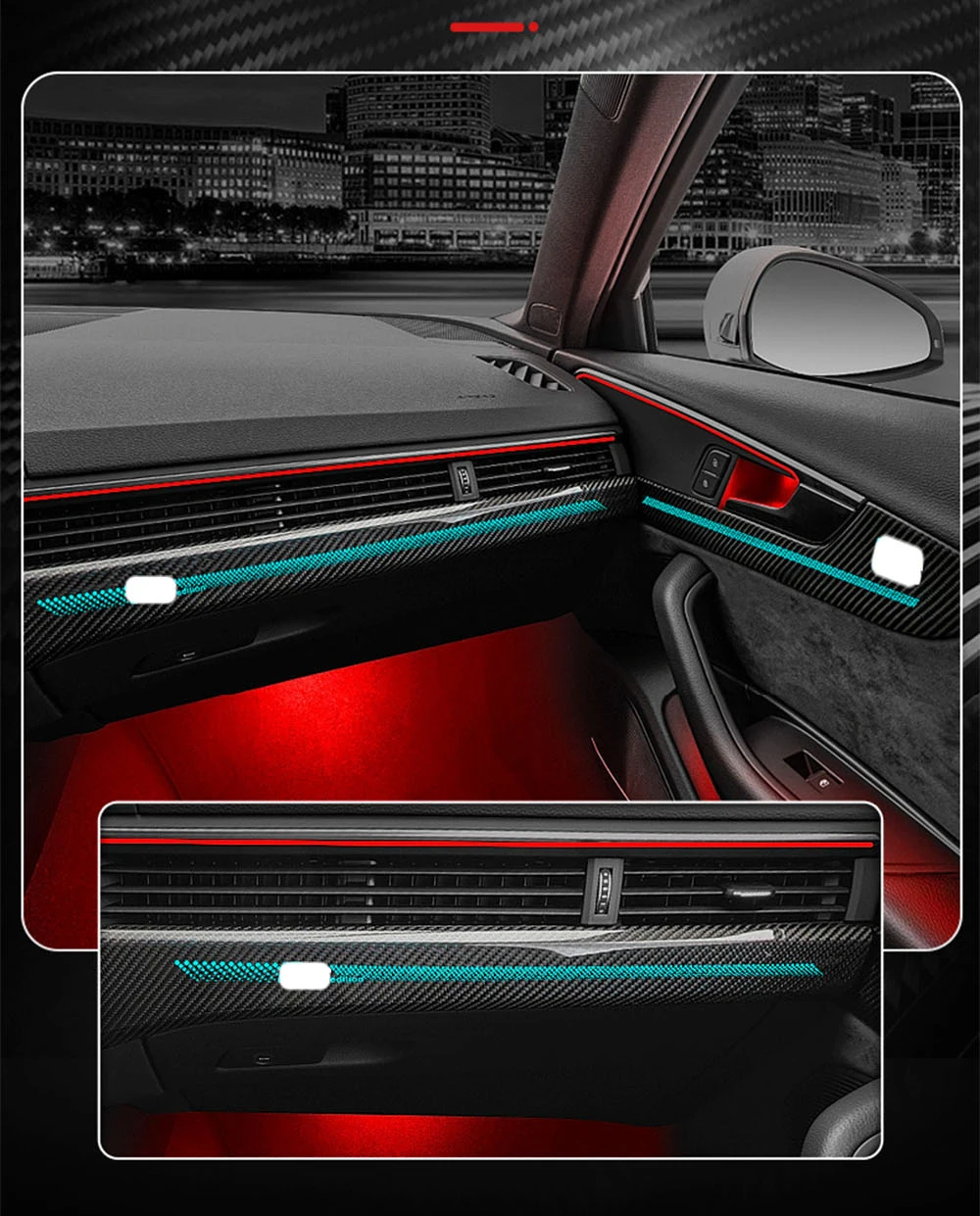 Eclairage porte ambiance Audi A4 B9 / A5 F5 - VAG-CAR