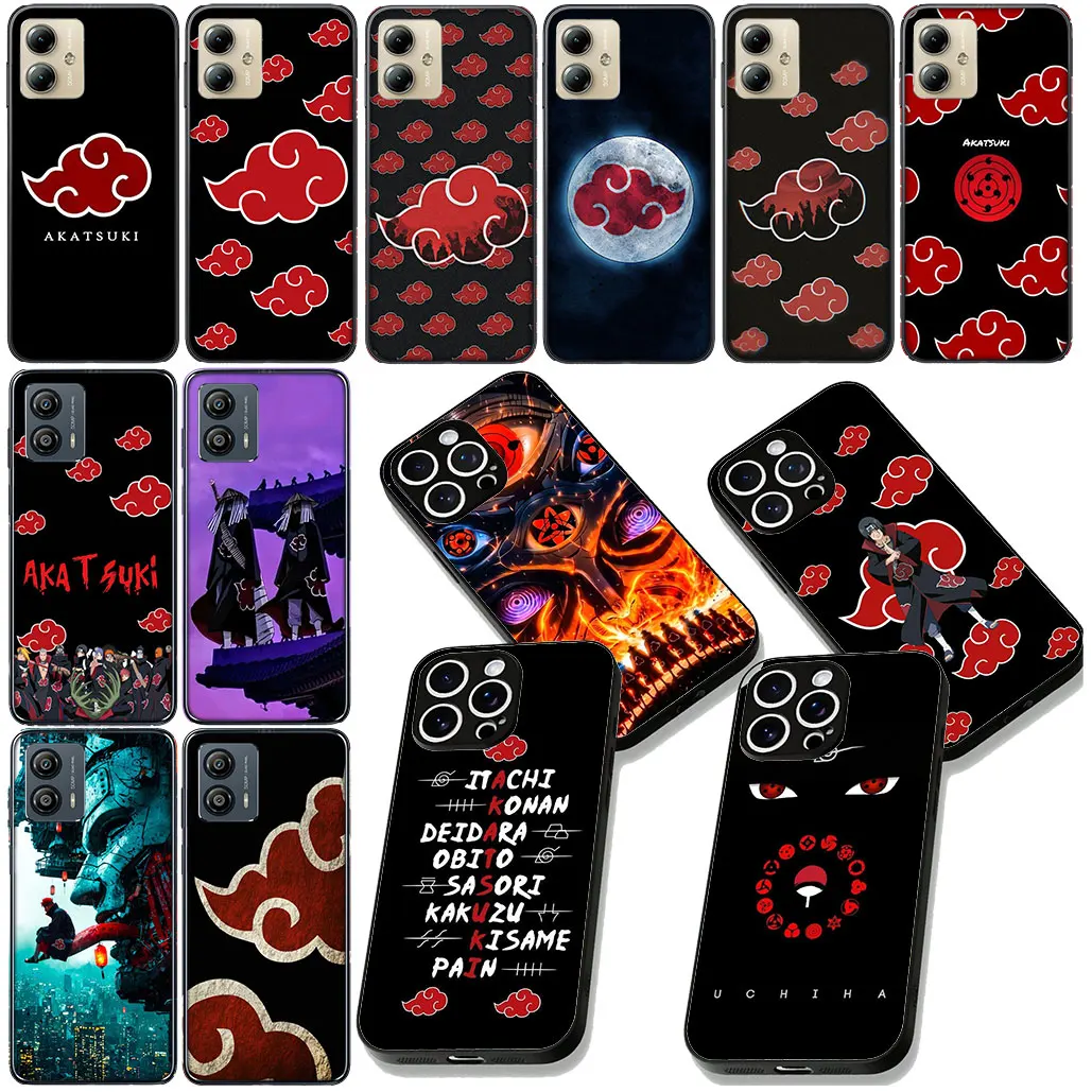 Cartoon Akatsuki Pain Naruto Logo Phone Cover Case