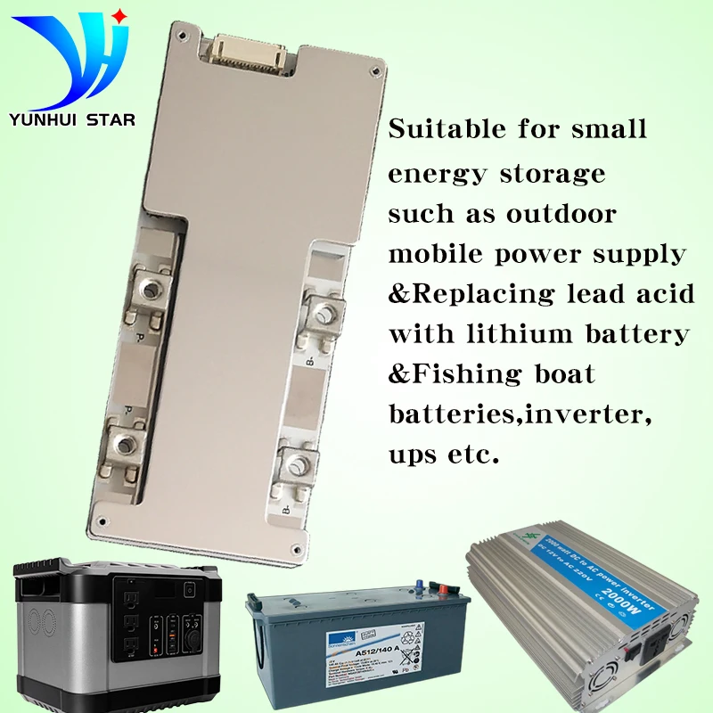 윤휘스타 BMS 5S 6S 7S 8S 리튬인산철(LiFePO4) 리튬이온 18V 20V 22V 24V 리튬 보호 회로 80A 밸런서 포함 소형 저장 배터리용