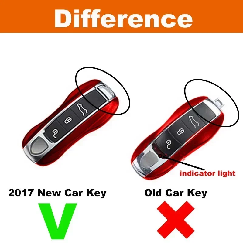 3PCS Car Smart Remote Key Case Cover Holder Shell Key Fob ABS Protective Case For Porsche Cayenne Panamera 911 992 Taycan New — view 2
