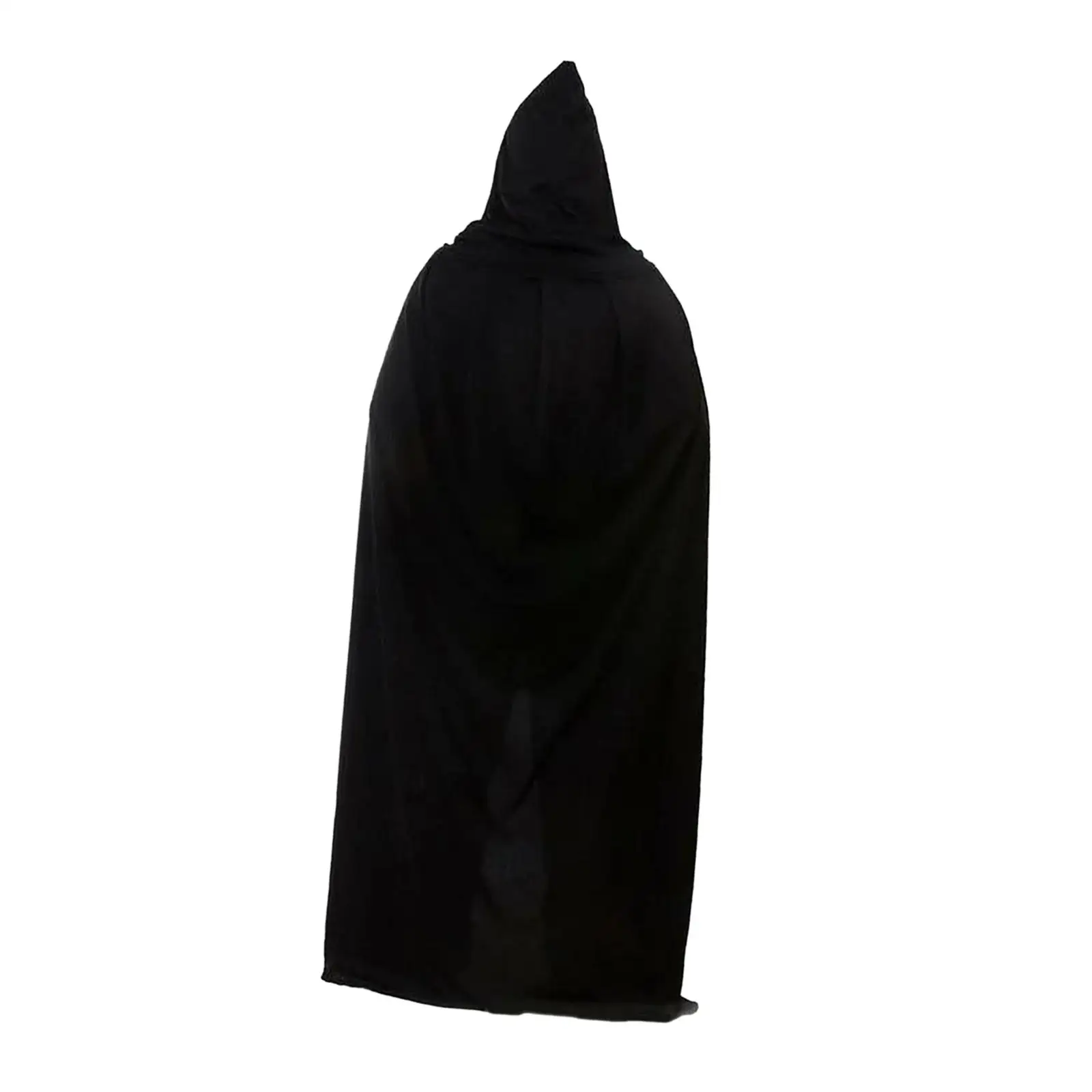 

Black Hooded Cape Durable Unisex Hooded Cloak Costumes for Costume Parties Cosplaying Halloween Costume Trick or Treat Dressups