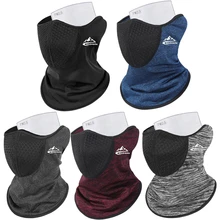 Outdoor Cycling Fishing Mask with Filter High Stretch Warm Fabric Breathable Mesh Windproof Sun Protection Scarf Skullies Hats