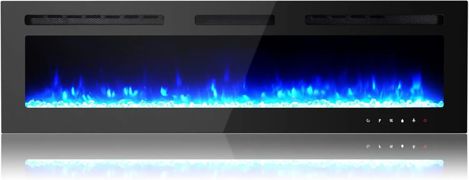 Electric Fireplace Inserts 60 inch Electric Fireplace Wall Mounted 4"D x 60"W x 17"H