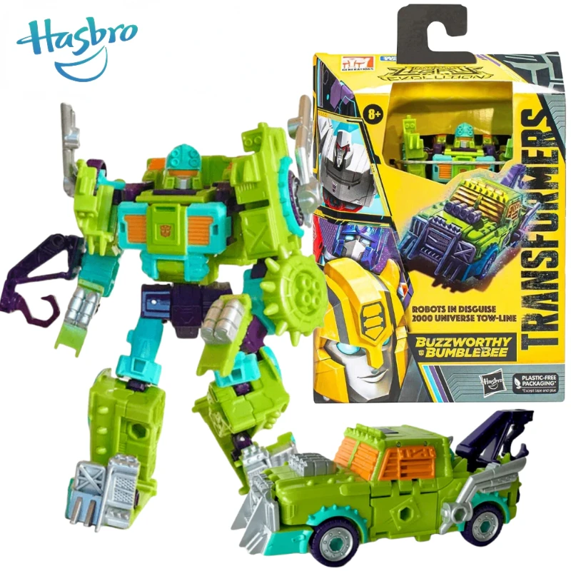 

Hasbro Transformers Buzzworthy Bumblebee Legacy Evolution RiD Robots In Disguise 2000 Universe Tow Line Deluxe Action Figure Toy