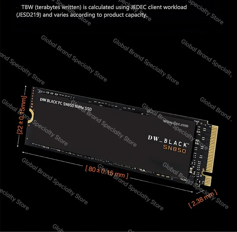 SSD SN850 DW  500GB 1TB 2TB NVMe M.2 SSD PCIe4.0 2280 M2 ϵ ̺, PS5 ̹ Ʈ ǻ ̴ PC ũž 8TB