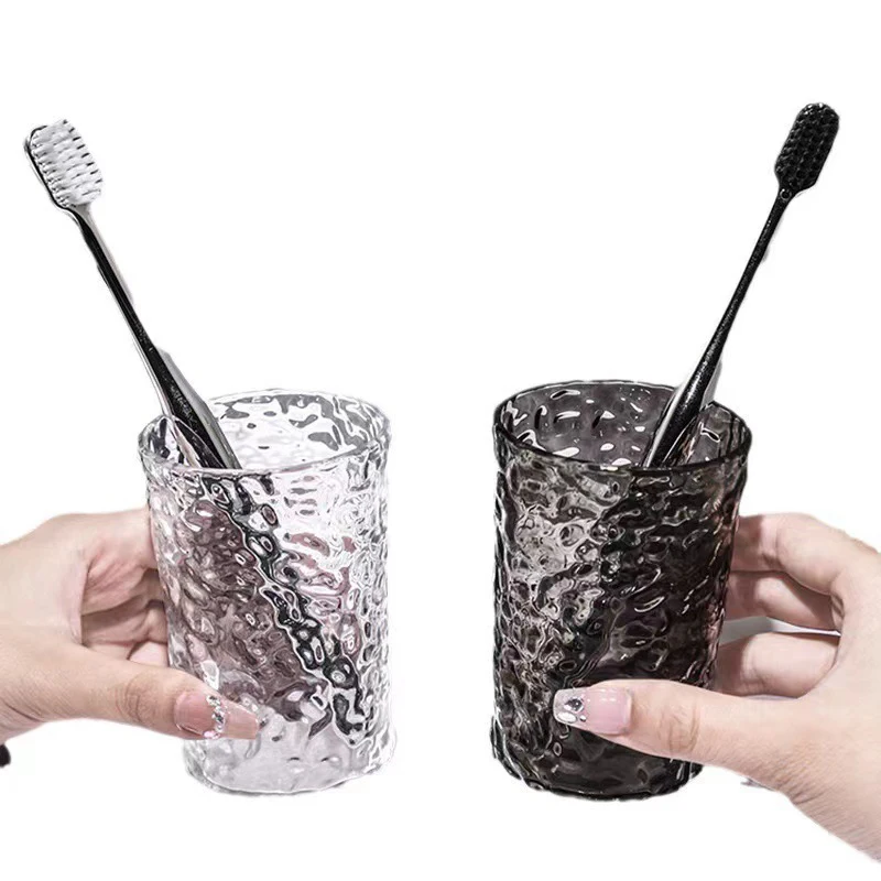 Portable Plastic Mouthwash Cup With Handle For Bathroom_voghion.com