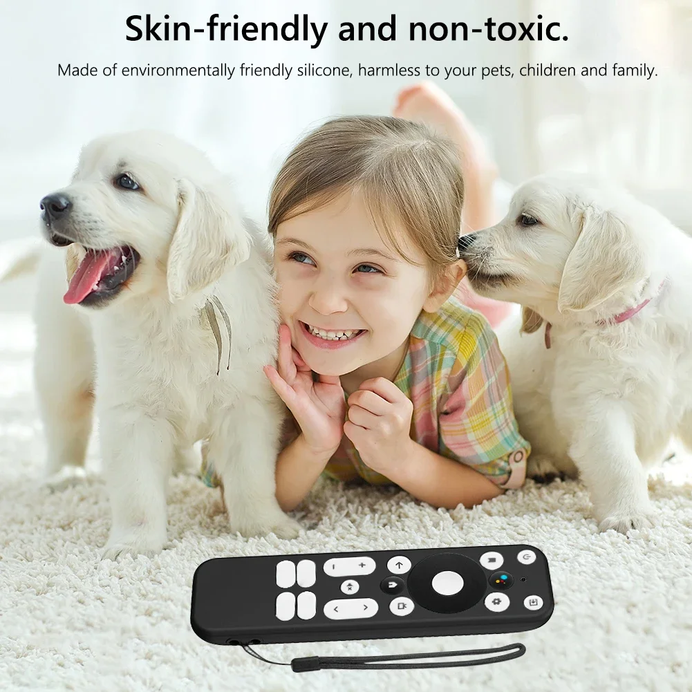 Silicone TV Remote Control Protective Sleeve All-inclusive TV Remote Control Case Shockproof for Walmart Onn. Android TV 4k Uhd