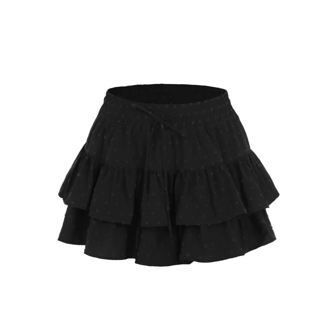 Women Elastic Waist Summer Shorts Skirts