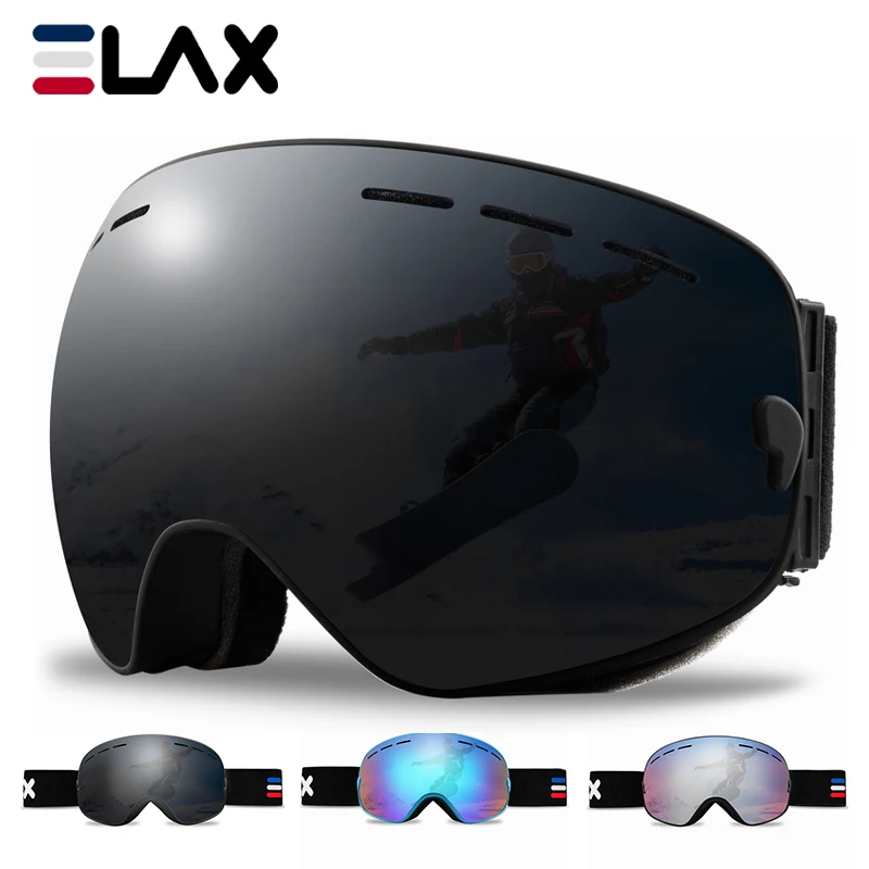 ELAX BRAND NEW Double Layers Anti-Fog Ski Goggles Snowmobile Eyewear Outdoor Sport Snow Snowboard Glasses 3