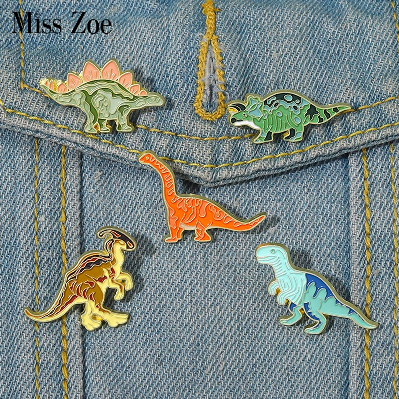 Woohome Patches for Ironing on, 14 Pieces Dinosaur Patches Appliques Stickers for Jeans Jacket Clothing Hats Fix Hole