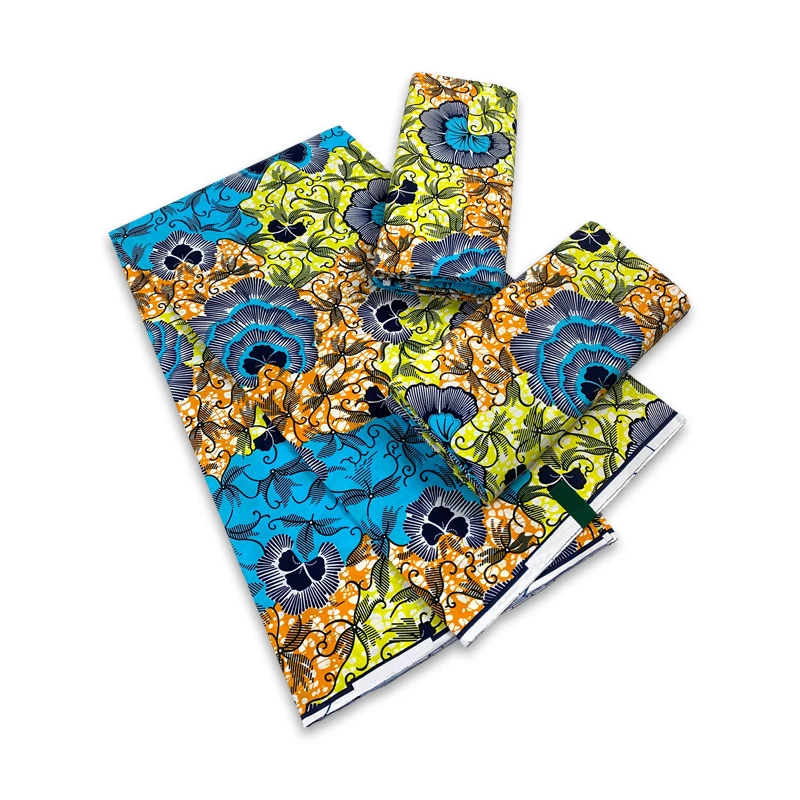 

Grand Africa Ankara Printing Wax Patchwork Fabric 100% Cotton Real Cloth Loincloth Sewing Dress Crafts DIY Material Tissu YG0917
