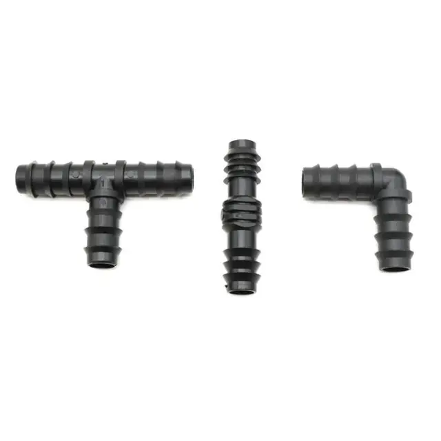 10Db Üvegházhatású Pe Cső 16 20 25 Mm -Es Póló Egyenes Könyök Dugó Öntözőcső Illesztő Mikro Spray Öntöző Kiegészítők - Image 6