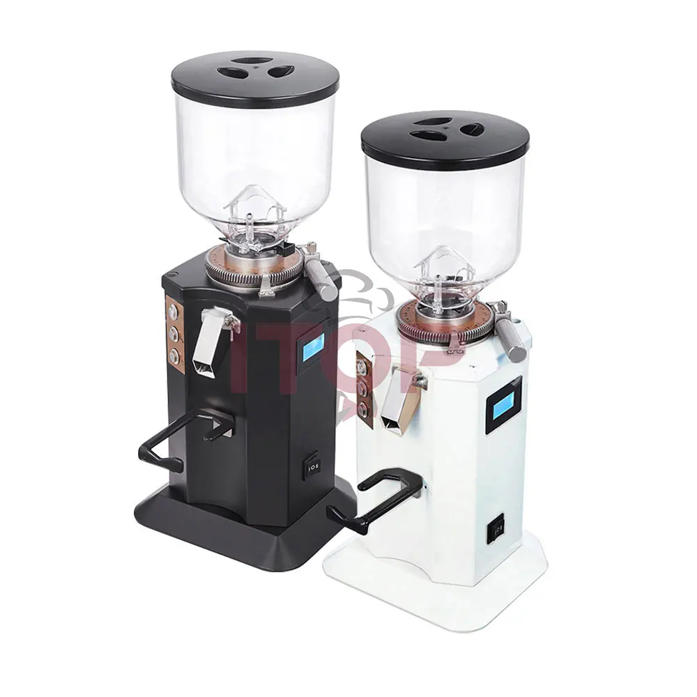 

ITOP 74mm Flat Burr Coffee Grinder 1.5L Bean Hopper Aluminum Body Heavy Duty Commercial Coffee Grinding Machine Speed Adjustable