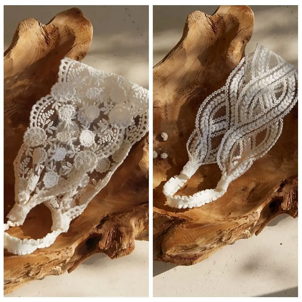 Sweet Wave Lace Baby Headband Flower Embroidered Infant Hairband Korean Style Hair Accessories Elastic Hair Hoop Princess Girls