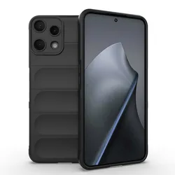 ELVEV Anti - drop Airbag Soft TPU Washable Phone Cover with Camera Protection - Nothing Phone (3a) Lite (Black)