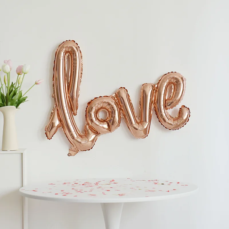 Liebesballons aus Aluminiumfolie, perfekt für Valentinstag, Jubiläen, Geburtstagsfeiern, Hochzeiten, Dekoration, romantischer Hintergrund – Detail 14