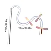Creative Hose Sequin Dragonfly Cat Teaser Wand - Light & Color Combo, Interactive Self-Play Toy for Cats, 6
