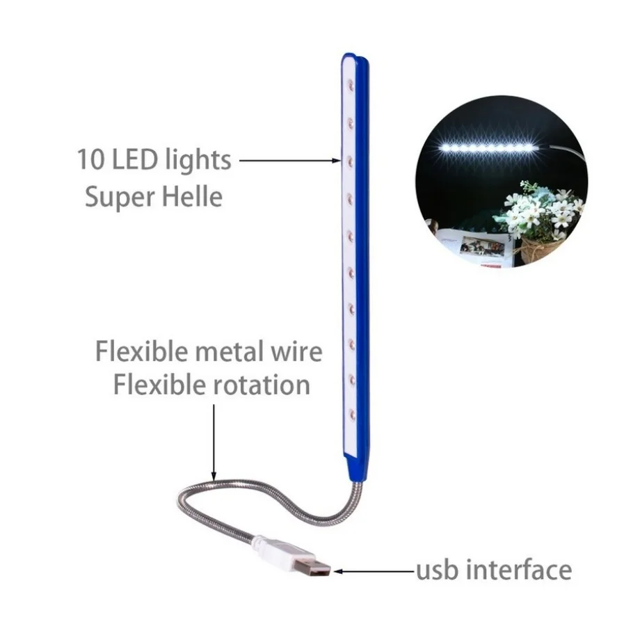 Mini USB Foldable Night Light LED Reading Table Lamp Portable Notebook Power Socket Lights For Desk Decorat PC Keyboard Lighting led light night light book light mini night light mini led light
